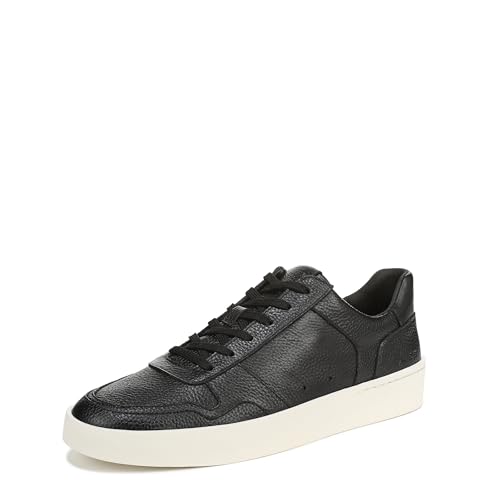 Vince Men's Peyton, Black Leather, 7, Medium
