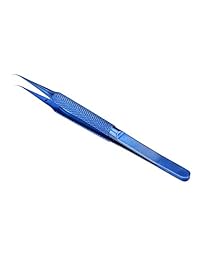 Pinzas de aleación de titanio de punta fina de 0.006 in de VIPFIX, antiácido, antiestáticas, para soldar, reparar bajo microscopio