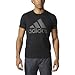 adidas Men's Badge of Sport Graphic Tee, Black/Metal Mesh, Large