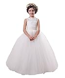 Lisa Lace Flower Girl Dresses For Weddings Floor Pageant First Communion LS43