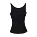 WONDER-BEAUTY Latex Waist Trainer Corset Waist Cincher Vest Body Shaper,Black-Adjustable Vest,XXX-Large