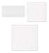 Glossy White Glazed Ceramic Tile Pack of 9 - 3 each Square and Subway Styles 4 1/4 