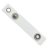 Clear Vinyl Plastic ID Badge Holder Straps with
