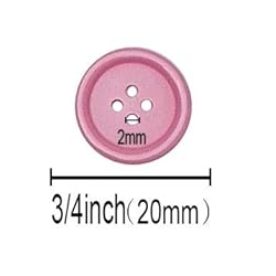 Libiline 100pcs Resin Button Solid Color 4Holes