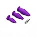 Anal Trainer Kit - 3 Butt Plugs Set with Suction Cups and Vibrating Bullet - Unisex Anal Sex Toy for Beginner or Advanced Butt Play - Body Safe Silicone - Guaranteed Maximum Pleasure (Purple)