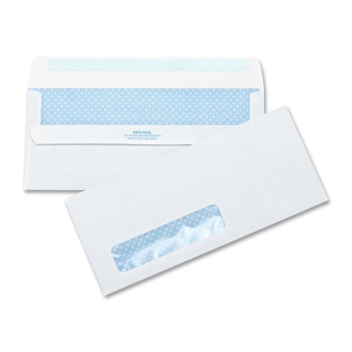 SelfSeal Envelopes, Tint/Window, 41/2"x91/2", 500/BX