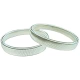 CocoFang 2PCS Men's Sprung Nickel Shirt Garters Sleeve Holders/Armbands Silver