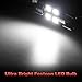 Yorkim Super Bright BA9S LED BULB 3020 6-SMD 57 LED Bulb 53 LED Bulb BA9 53 57 1895 64111 12814 12929LED Bulb for License Plate Light, Map light, Side Marker Light 12V 24V 6500K Xenon White.