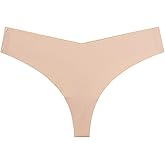 Women's Underwear Seamless Thong T Back Panty Cotton Breathable Panties No Show Liners Workout G-String Thongs Underwear