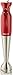Ovente Multi Purpose Immersion Hand Blender with Detachable Stainless Steel Blades, 300 Watts, 2 Blending Speeds Stick Blender for Smoothies, Puree Baby Food, and Sauces, Red (HS580R)