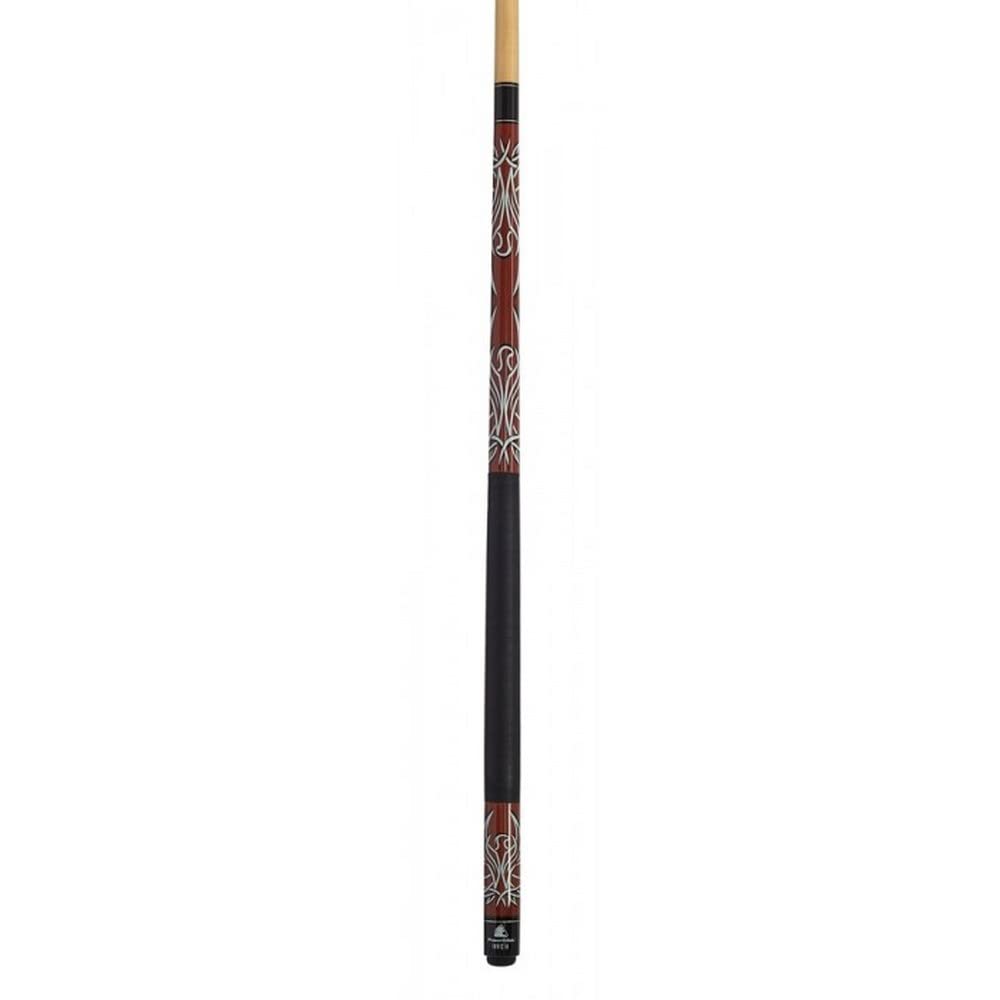 POWERGLIDE Invicta 2 piece Pool Cue Maple 10mm Tip Red Full Size 57" / 142cm
