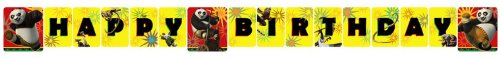 Kung fu panda 2 - plastic birthday banner - 1 kung fu p…