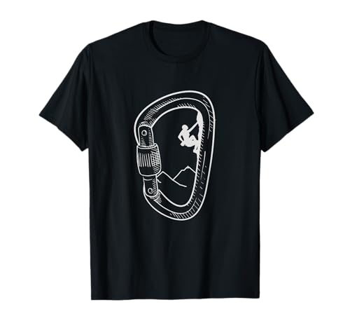 Rock Climbing Shirt Carabiner Mountain Tee Climber Gift T-Shirt