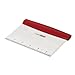 Cake Boss Stainless Steel Tools and Gadgets Bench Scrape, Red