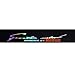 Cheng-store 8'' X 52'' Car Laser Reflective Vinyl Sticker, Cool Graffiti Sign Stickers Vehicle Accessories, Windshield Car Decal Gran Turismo The Real Driving Simulator Banner Strip