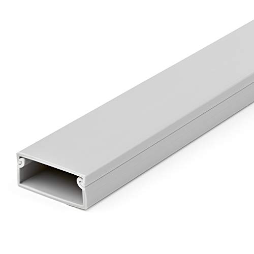 StarTech.com Solid Cable Management Raceway with Cover, 1-1/2"(38mm)W x 5/8"(16…