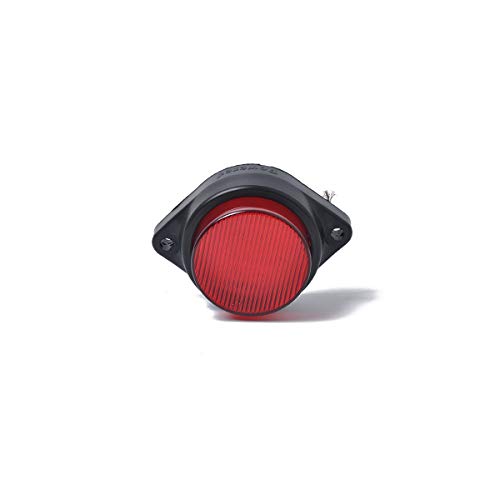 Quaanti 2PC 6LED Car Side Marker Lights Truck Clearance Lights Round Lamp for Automobiles Truck Trailer 12-24V Red (Red) - Thumbnail 5
