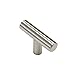 Gobrico (5 Pack) Kitchen Cabinet Drawer Handles and Pulls T Bar, Brushed Nickel Bathroom Drawer Dresser Handle, Stainless Steel T-bar Knobs Overall Length 50mm/2 Inch
