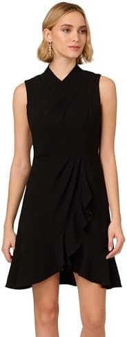 adrianna papell overlay chiffon dress Adrianna Papell Chiffon-Overlay Dress