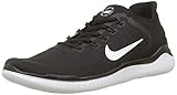 Nike Men's Free RN 2018 Nylon Running Shoes 10 Black/White