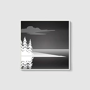 Framed Canvas Wall Art for Living Room, Bedroom Abstract Trees Canvas Prints for Home Decoration Ready to Hang - 16x16 inches