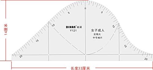 DIHAN #Y100 Women‘s Upper Garment Prototype Template and Sleeve Prototype Pattern Making Pattern Drafting Basic Prototype Garment Basic Template Garment Basic Pattern Fashion Design (Sleeve(1:1))