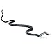 Manmade Soft Rubber Fake Snake Realistic Reptile Animal Toy Garden Props Joke Prank Toy For Children Kids (Black 40cm)