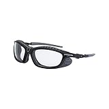 Crossfire Eyewear 26164 AF Eclipse Foam Lined Safety Glasses with Gun Metal Frame and Clear Anti-Fog Lens