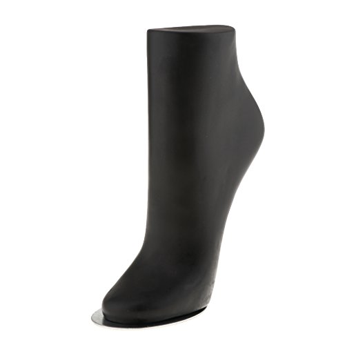 Prettyia White/Black/Natural Anklet Socks Sox Foot Mannequin 3 SIZE AVAILABLE - Small, Black
