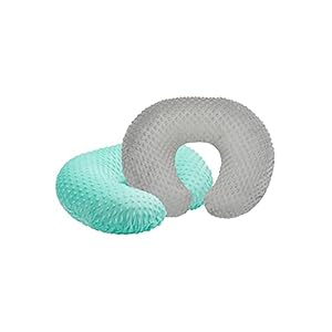 Ecavus 2PCS Minky Nursing Pillow Cover Breastfeeding Pillow Slipcover for Newborn,Ultra Soft Snug Pillows & Positioners…