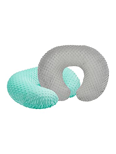 Ecavus 2PCS Minky Nursing Pillow Cover Breastfeeding Pillow Slipcover for Newborn,Ultra Soft Snug Pillows & Positioners…