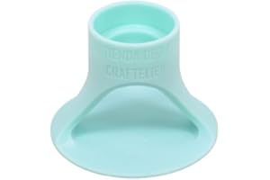 Craftelier - Liquid Glue, Tape and Adhesive Tube Holder | Approx. Diameter Measurements 6.1 cm Base, 2.9 cm Top Nozzle and 1.5 cm Bottom Nozzle - Turquoise Colour