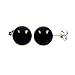 Trustmark 925 Sterling Silver 10mm Black Onyx Ball Stud Post Earrings