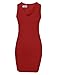 Tom's Ware Women Elegant Sleeveless V-Neck Bodycon Dress