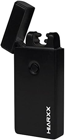 HIARXX Electronic Lighter | DUAL Arc | USB Rechargeable Windproof Electric Plasma Lighter | Small Cigar/Cigarette/Candle Lighter | No Fluid Needed Like Zippo | Gift Box and USB Inc. (Black Ops)