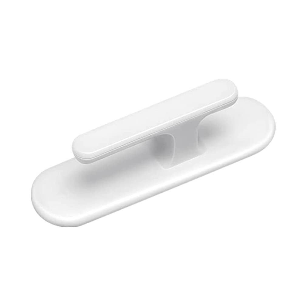 Rvtkak Cord Safety Blind Pull Cord Winder, Curtain Cord Wrap Cleats, Roller Blind Fittings Chain Connectors, Blind Cord Holder for Baby Children Protector Wall Hanging Hooks, White, 11x10x3cm