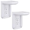 ECHOGEAR Outlet Shelf 2 Pack – A Space-Saving Solution for Anything Up to 10lbs – Built-in Cable Channel – Easy Install…