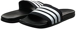 adidas Men's Adilette Comfort Slides, Black/Core