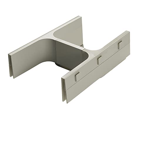 NINKA 5031.00 20171 lichtgrau Banio Siphon Ausschnitt Rahmenset, Siphonverkleidung Kunststoff