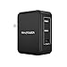 USB C Charger RAVPower 30W Travel Wall Charger Adapter with 5V/3A Type C and iSmart2.0, Compatible Nintendo, Google Pixel XL, Galaxy S9 S8 Note8, iPhone Xs XS Max XR X 8 7 Plus (Black)
