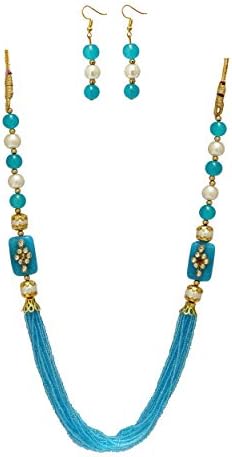 Designer Pearl-Bead Necklace Set for Women and Girls