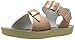Salt Water Sandals by HOY Shoe Baby Girls Sun-San Surfer Flat Sandal, Rose Gold, 7 Infant