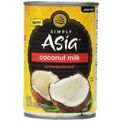 SIMPLY ASIA UNSWEETENED COCONUT MILK (6X13.66OZ)