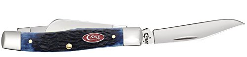 WR Case XX Pocket Knife Navy Blue Jigged Bone Medium Stockman Item #7049 - (63032 SS) - Length Closed: 3 5/8 Inches - Thumbnail 4