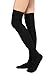 Leg Warmers Womens Over the Knee High Thigh High Stockings,Black