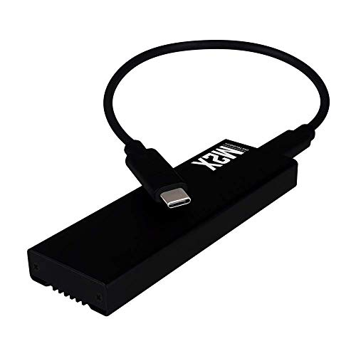 MyDigitalSSD M2X Portable USB 3.1 Gen 2 M.2 PCI Express SSD External Enclosure Adapter w/USB-C USB-A Cables (Fits ONLY NVMe PCIe 2242/2260/2280) - MDNVME-M2X-USB