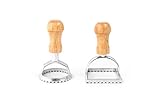 Fox Run 57670 Ravioli Cutter Stamps, Round & Square, Set of 2