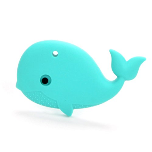 Nummy Beads Turquoise Whale Necklace Teether Teething Accessory Toy
