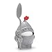 1 X Boiled Cute Plastic Novelty Funny Egg Cup Holder With Eating Spoon Knight In Shining Armour