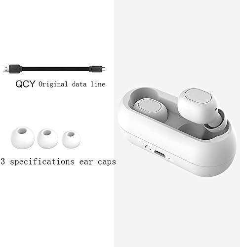 ZMLYEJ True wireless Bluetooth headset binaural 5.0 into the earplugs head-mounted sports running Apple millet Huawei unisex driving fitness,White